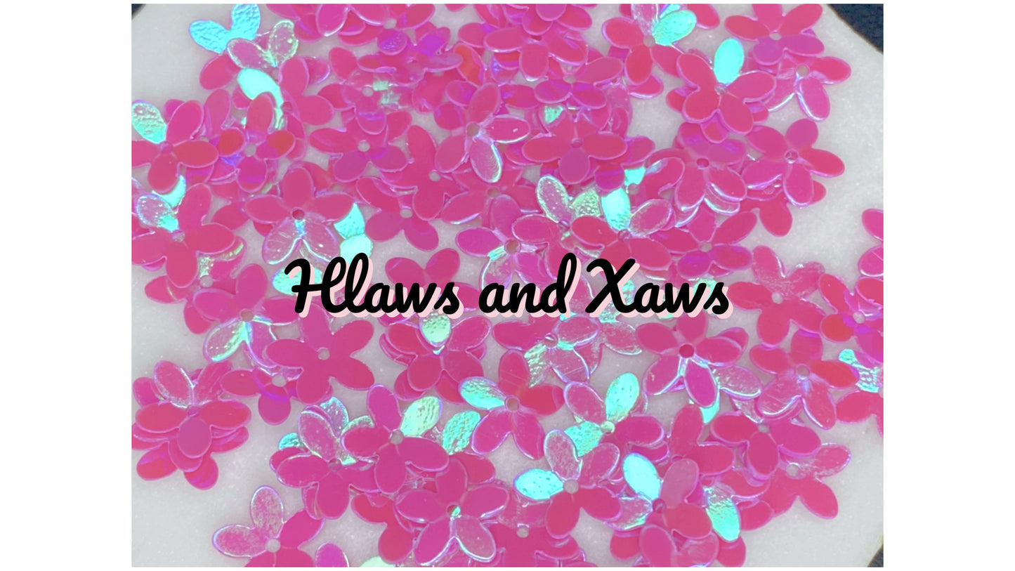 10mm Five Petal Cup Flower Sequin