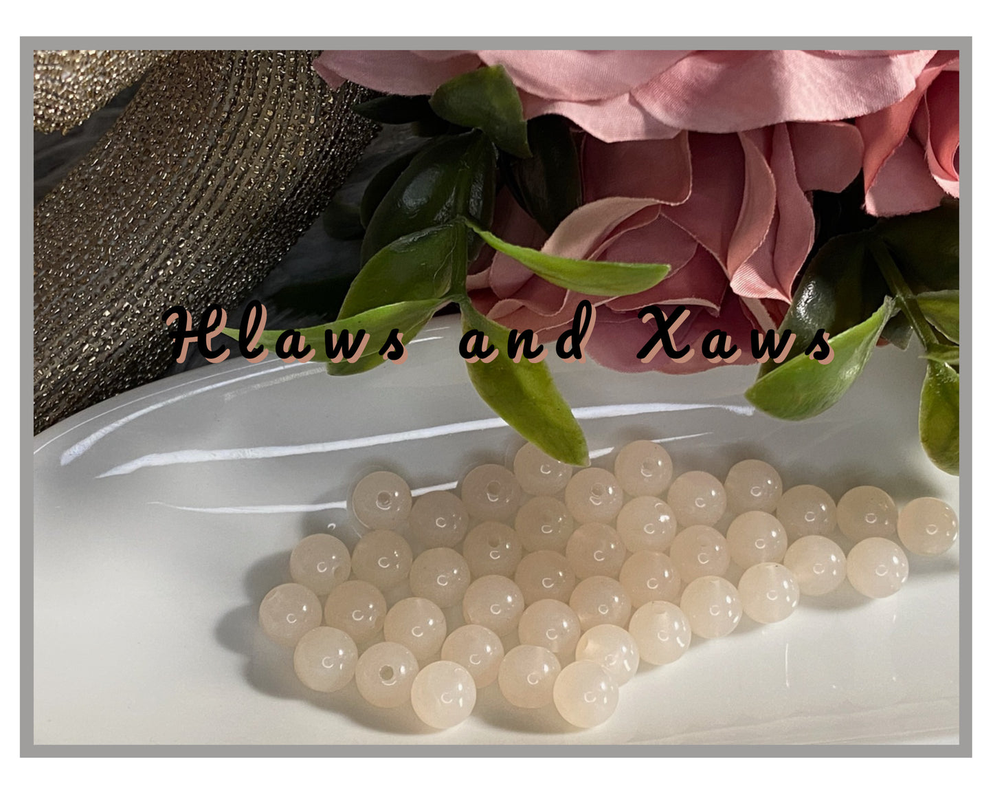 10mm Round Acrylic Jelly Beads 40g