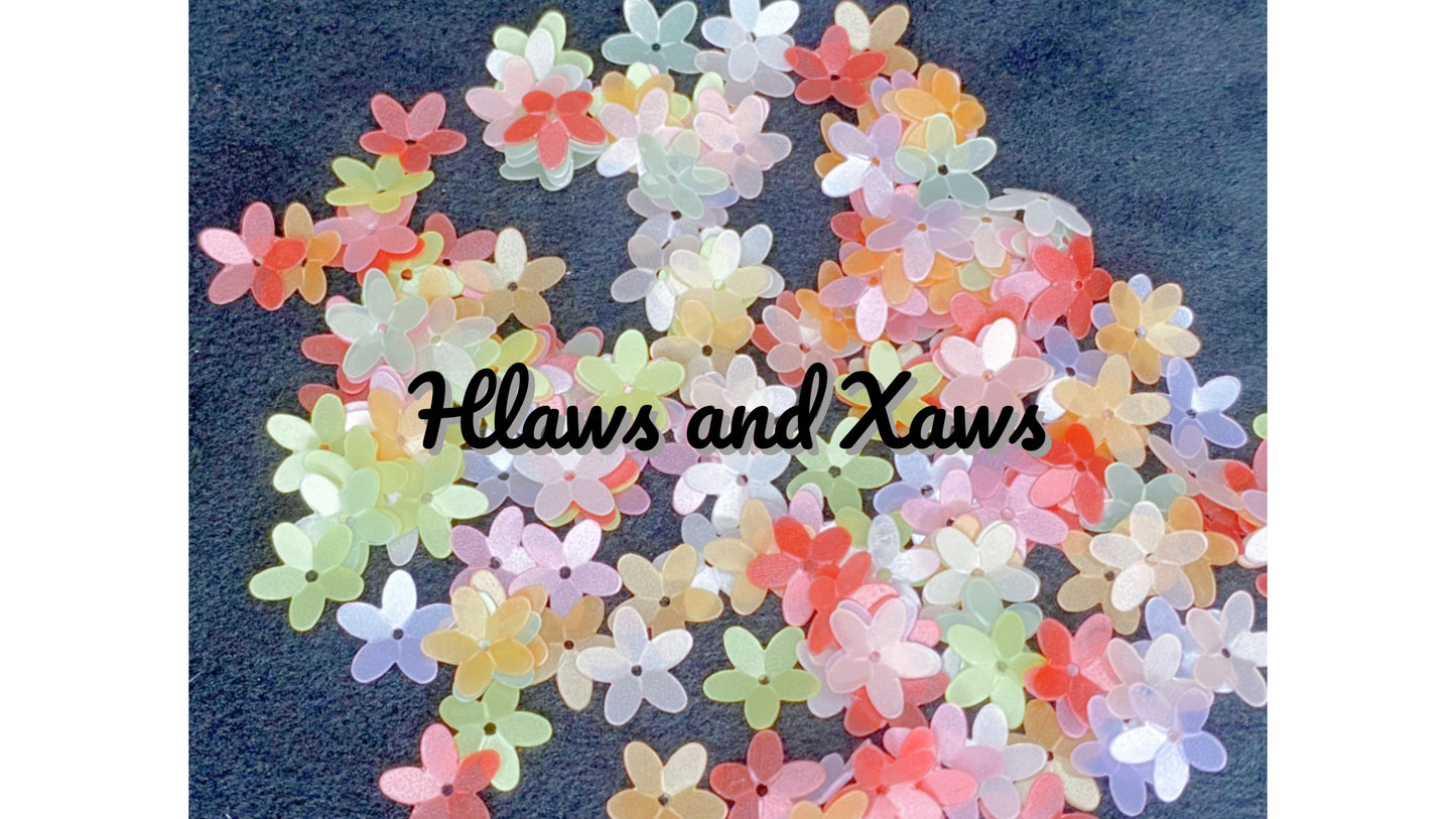 10mm Five Petal Cup Flower Sequin