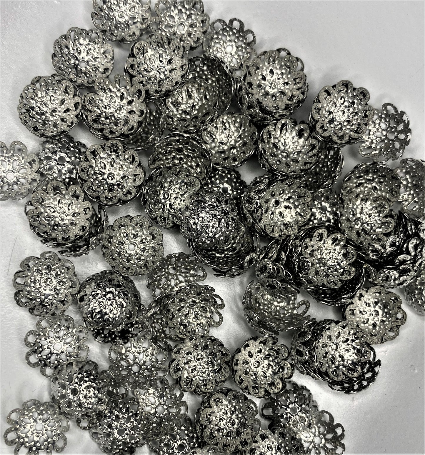 10mm Flower Torus Shape Alloy Bead Caps 200pc